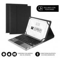 SUBBLIM Funda con Teclado KEYTAB PRO BLUETOOTH 10,1" TOUCHPAD Black (Espera 4 dias)