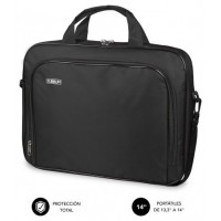 SUBBLIM Maletín Ordenador Oxford Laptop Bag 13,3"-14" Black (Espera 4 dias)