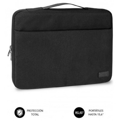 FUNDA PORTATIL SUBBLIM ELEGANT LAPTOP SLEEVE 15,6" BLACK