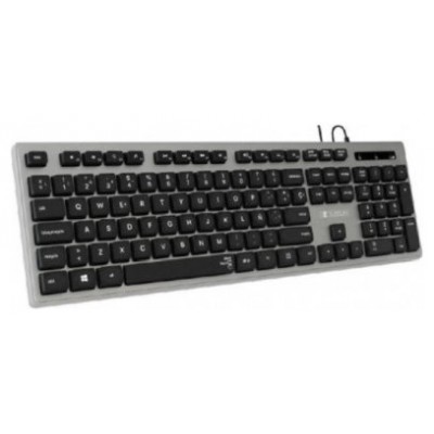 SUBBLIM Teclado Ergonómico con cable USB Plano Silencioso Gris/Negro Ergo (Espera 4 dias)