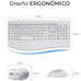 TECLADO + RATON OFFICE PROWAVE WIRELESS BLANCO SUBBLIM (Espera 4 dias)