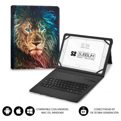 SUBBLIM Funda con Teclado Keytab Pro BT Trendy Leon (Espera 4 dias)