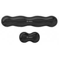 KIT ALFOMBRILLA TECLADO + RATON WRIST REST NEGRO SUBBLIM (Espera 4 dias)