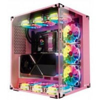 Talius caja Atx gaming Cronos Orchid RGB cristal