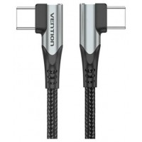 CABLE USB-C/M A USB-C/M ANGULO RECTO 0.50 M 100W GRIS VENTION (Espera 4 dias) CABLE USB-C/M A USB-C/M ANGULO RECTO 0.50 M 100W GRIS VENTION (Espera 4 dias)