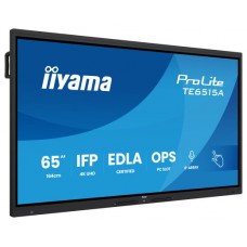 IIYAMA MONITOR INTERACTIVO 65" EDLA, ANDROID 14, 16/128GB UHD IPS, MM 2X 20W  + 20W SUBWR, 2X HDMI, DP , 1X USB-C,  550CD/M, HORIZ , MEDIA PLAY USB PORTS, ANTIGLARE, LAN, RS232C, IIWARE WIFI-6/BT 5.0, OPS SLOT, VESA 600X400 (MOUNT INCLUDED) (TE6515A-