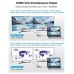 DOCKING STATION 10 PUERTOS USB-C VGA/HDMI/4xUSB/USB-C PD/LECTOR/RJ4 GRIS VENTION (Espera 4 dias)