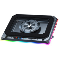 CONCEPTRONIC THYIA03B Base de refrigeracion para portatiles gaming con ventilador tipo turbina, Hub USB, RGB, espuma sellada y soporte para movil THYIA03B Turbo CONCEPTRONIC THYIA03B Base de refrigeracion para portatiles gaming con ventilador tipo turbina, Hub USB, RGB, espuma sellada y soporte para movil THYIA03B Turbo