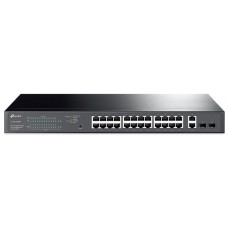 SWITCH 24 PUERTOS POE+ 10/100/1000 TP-LINK +2P RJ45  + 2P Gigabit SFP (Espera 4 dias)