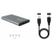 CAJA EXTERNA 2.5 TOOQ SATA USB3.1 GEN1 GRIS TQE-2503G