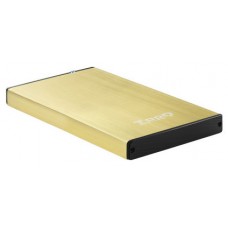TooQ TQE-2527GD caja para disco duro externo Caja de disco duro (HDD) Negro, Oro 2.5" (Espera 4 dias)