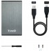 CAJA EXTERNA 2.5 TOOQ 95 MM SATA USB 3.0/3.1 GEN1 GRIS