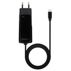 CARGADOR PORTATIL 45W TOOQ GAN USB-C PD CUBICO NEGRO