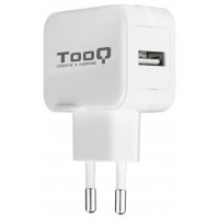 TOOQ Cargador pared 1xUSB Blanco 12w