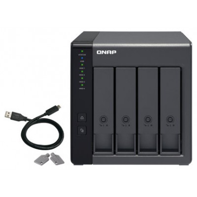 QNAP TR-004 unidad de disco multiple Negro (Espera 4 dias)