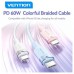 CABLE USB-C A USB-C 3A 1 M BLANCO VENTION (Espera 4 dias)