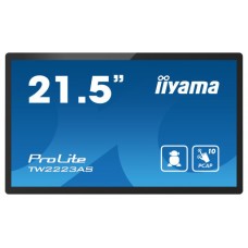 IIYAMA 21,5" PANEL-PC ANDROID 12, SOC RK3399 4GB, 32GB, PCAP BEZEL FREE 10-PTOUCH, 1920X1080, VA PANEL, SPEAKERS, WIFI, BT5.2, MICRO-SD SLOT, USB 2X 2.0 1X 3.2, MINI-JACK (MIC/HEADPHONE), HDMI-OUT, 350CD/M, CABLE COVER, GOOGLE GMS (TW2223AS-B2) (Espe