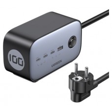 Ugreen DigiNest Pro 1 salidas AC Tipo C 1,8 m 4 3680 W Negro (Espera 4 dias)