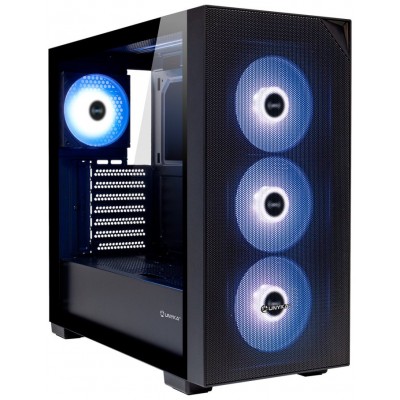 CAJA E-ATX TORRE UNYKA REVELAT MESH BLACK 2x3.5"