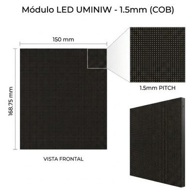 UNILUMIN MODULE 150X168.75 FOR CABINET UMINIW 1.5 LED COB SIZE: 600X337.5 MM BRIGHTNESS: 800 NITS REFRESH RATE 3840HZ MAINTENANCE FRONT (AUN2E4869A) (Espera 4 dias) UNILUMIN MODULE 150X168.75 FOR CABINET UMINIW 1.5 LED COB SIZE: 600X337.5 MM BRIGHTNESS: 800 NITS REFRESH RATE 3840HZ MAINTENANCE FRONT (AUN2E4869A) (Espera 4 dias)