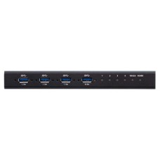 ATEN Switch de periféricos formato industrial USB 3.2 Gen 1 de 4 x 4 puertos (Espera 4 dias)