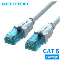 CABLE DE RED LATIGUILLO RJ45 CAT.5E UTP AWG26 20 M AZUL VENTION (Espera 4 dias)