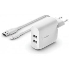 Belkin WCD001VF1MWH cargador de dispositivo móvil Universal Blanco Corriente alterna Interior (Espera 4 dias)