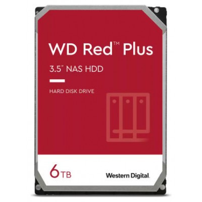 HD  SATA III  6TB  WESTERN DIGITAL RED PLUS 256MB