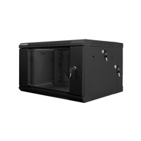 ARMARIO LANBERG MURAL DOBLE SECCION RACK 19" 6U/600X600 FLAT PACK NEGRO