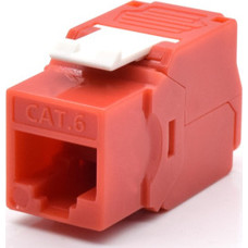 WP WPC-KEY-6UP-TL/R conector RJ45 Rojo, Blanco (Espera 4 dias)