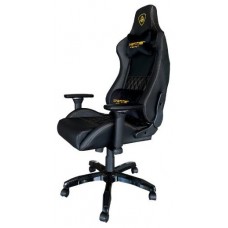 SILLA GAMER PRO KEEP OUT XSPRO HAMMER GOLD BLACK CUERO