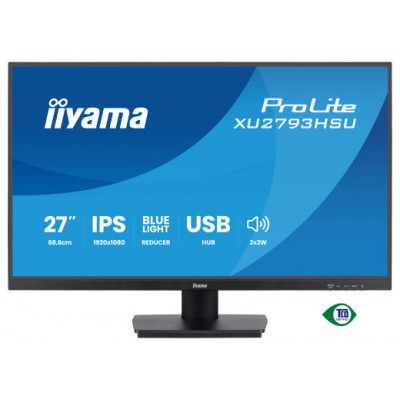 IIYAMA MONITOR PROLITE XU2793HSU-B7, 27" IPS, 1H 1DP, 2x2.0, 100HZ, 300CD (Espera 4 dias)